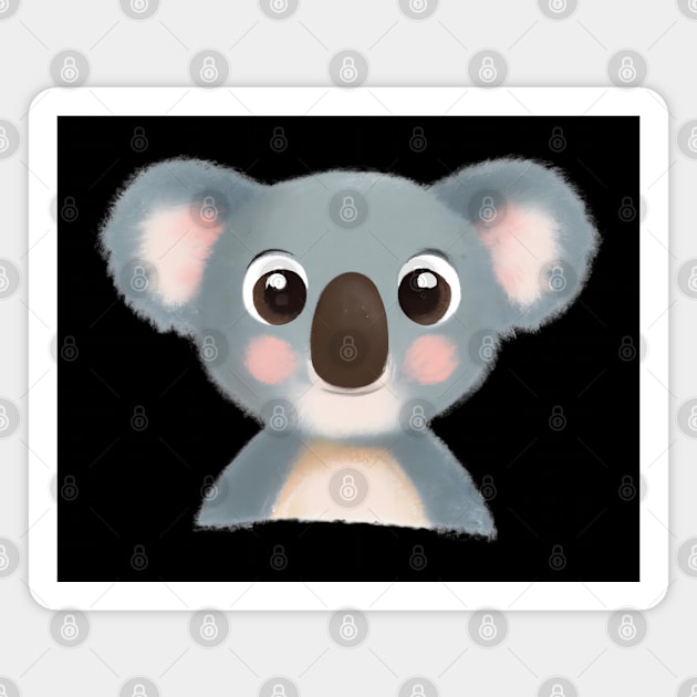 Cute Baby Koala Animal Magnet by Zenflow